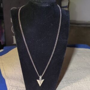Sterling Silver Arrowhead Pendant Necklace NOW ONLY $45 WOW Low Low Price